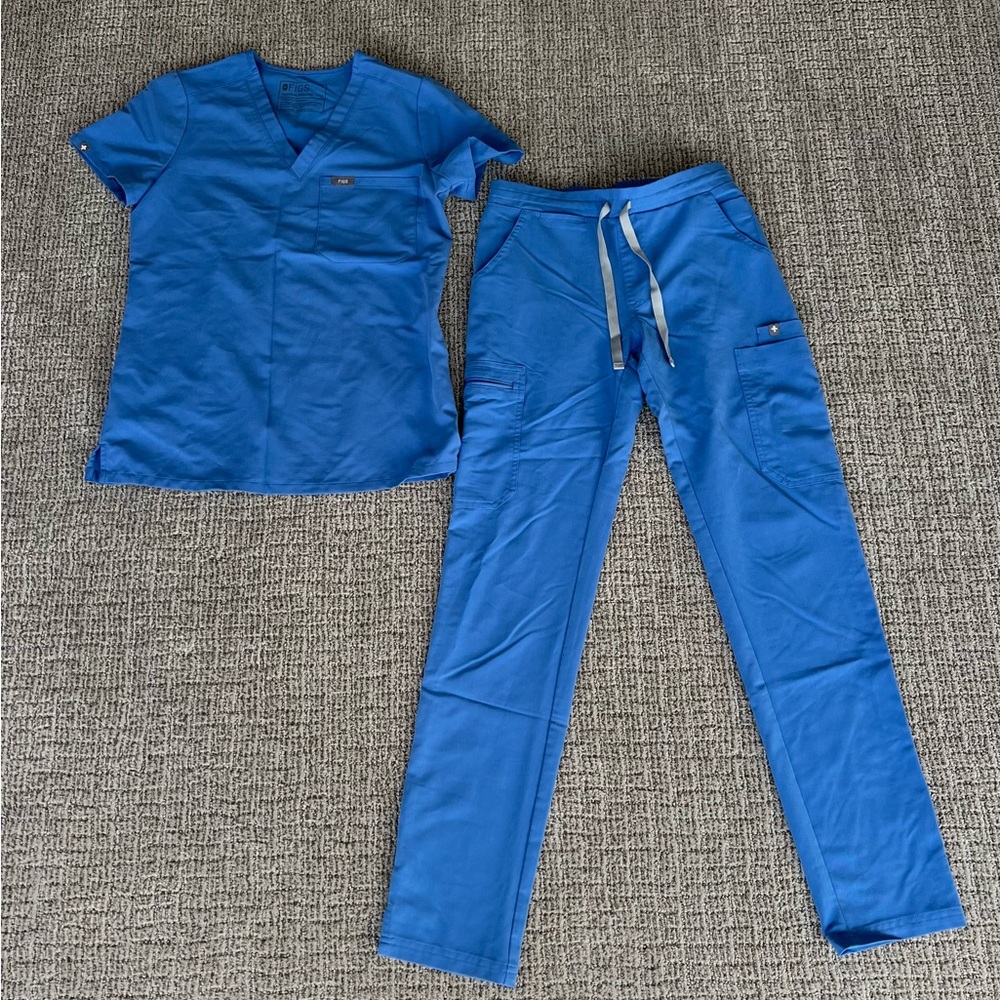 Women’s Figs Scrub Set - Ceil Blue - Size XXS